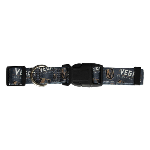Vegas Golden Knights Dog Pet Adjustable Nylon Logo Collar  Vegas Golden Knights Dog Pet Adjustable Nylon Logo Collar