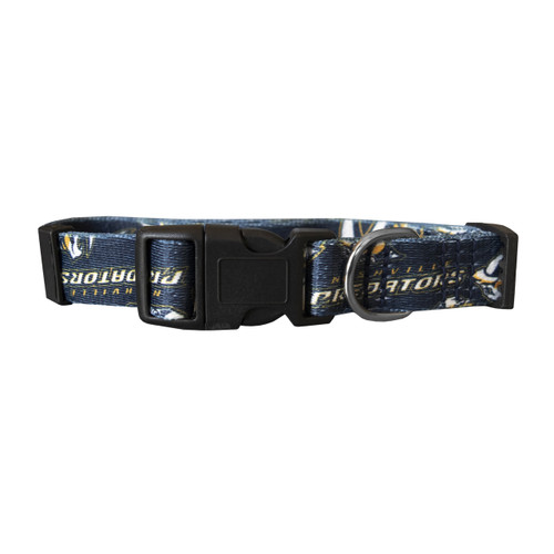 Nashville Predators Dog Pet Adjustable Nylon Logo Collar 