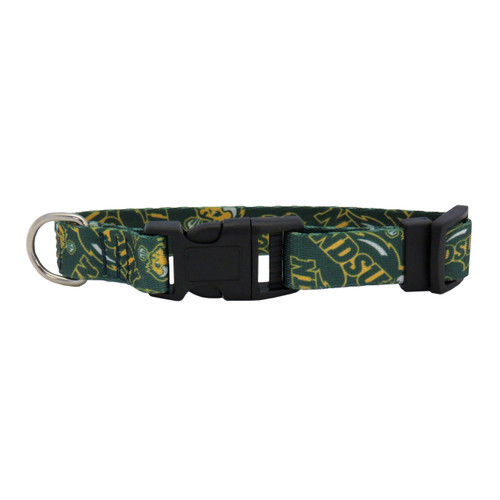 North Dakota State Bison Dog Pet Adjustable Nylon Logo Collar 