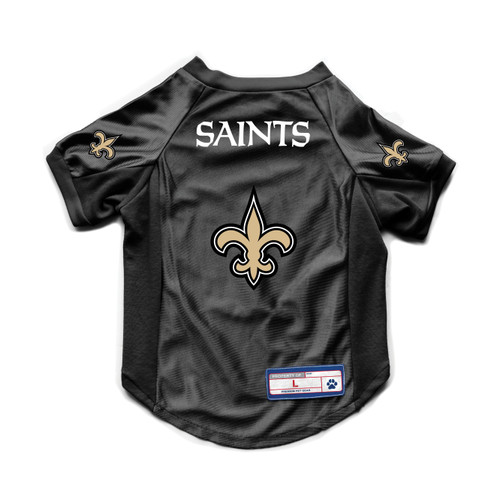 New Orleans Saints Dog Cat Deluxe Stretch Jersey 