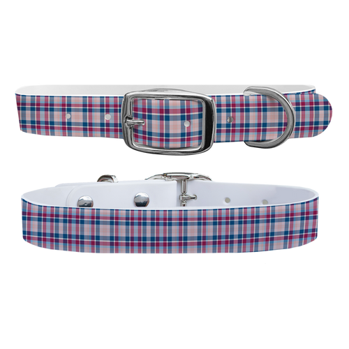 Spring Plaid Premium Dog Collar Odor Proof Waterproof Antimicrobial