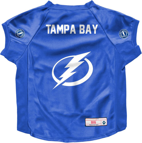 Tampa Bay Lightning Dog Deluxe Stretch Jersey Big Dog Size