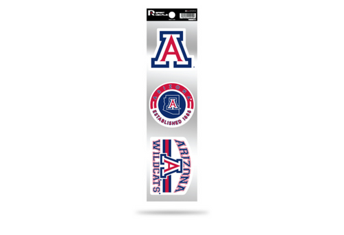 Arizona Wildcats 3pc Retro Spirit Decals Premium Throwback Stickers Arizona Wildcats 3pc Retro Spirit Decals Premium Throwback Stickers
