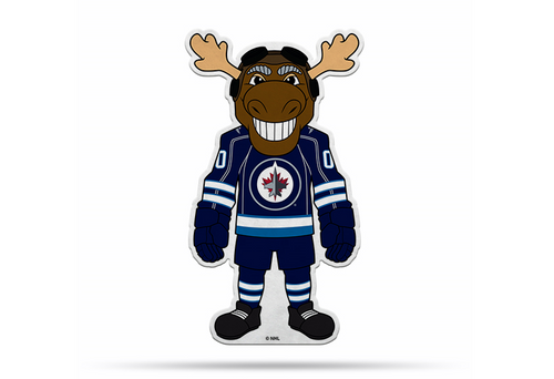 Winnipeg Jets Mascot Pennant Fanion Premium Shape Cut Mick E. Moose