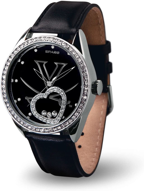 Virginia Cavaliers Women's Beat Watch Floating Heart Crystals
