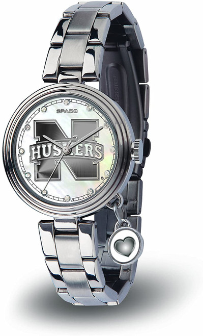 Nebraska Huskers Women's Charm Watch Mother Of Pearl Nebraska Huskers Women's Charm Watch Mother Of Pearl