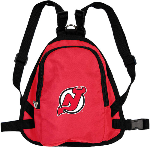 New Jersey Devils Dog Cat Mini Backpack Harness w/ Leash  