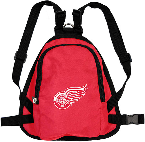 Detroit Red Wings Dog Cat Mini Backpack Harness w/ Leash   Detroit Red Wings Dog Cat Mini Backpack Harness w/ Leash