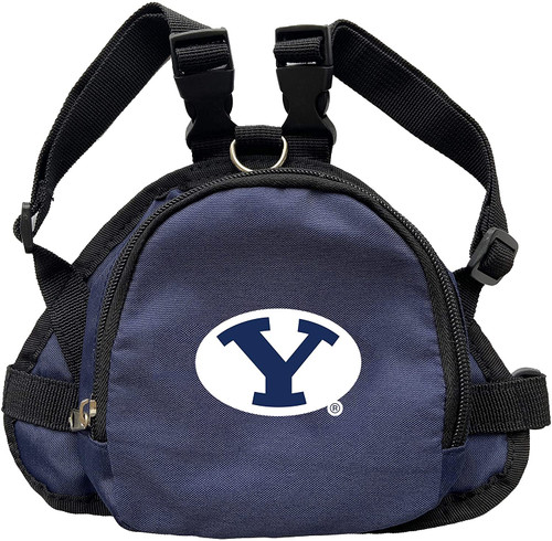 BYU Cougars Dog Cat Mini Backpack Harness w/ Leash  