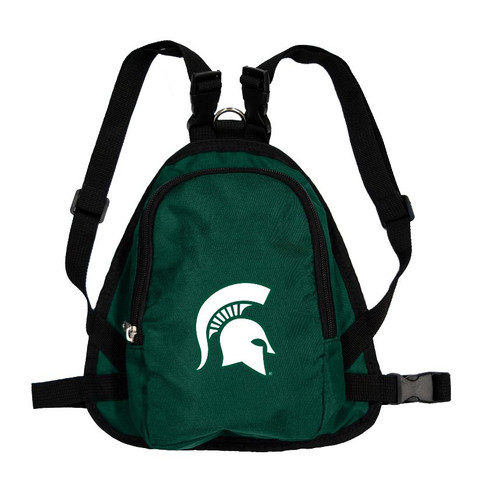Michigan State Spartans Dog Cat Mini Backpack Harness w/ Leash   Michigan State Spartans Dog Cat Mini Backpack Harness w/ Leash