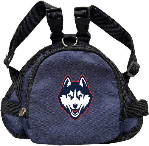 UCONN Huskies Dog Cat Mini Backpack Harness w/ Leash  