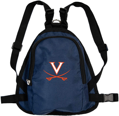 Virginia Cavaliers Dog Cat Mini Backpack Harness w/ Leash  