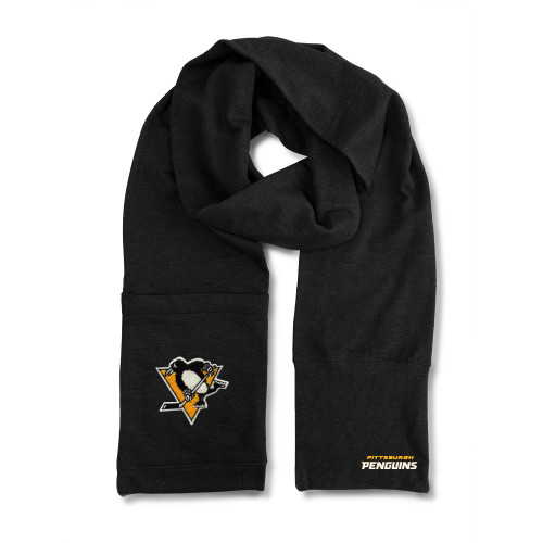 Pittsburgh Penguins Jimmy Bean Scarf 4 In 1 Handwarmer Beanie Pocket Unisex