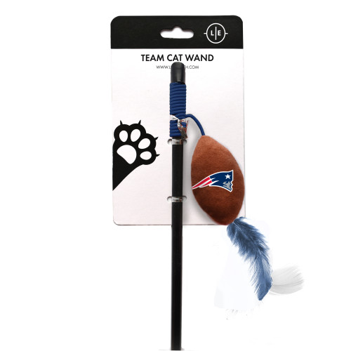 New England Patriots Cat Football Toy Wand Interactive Teaser