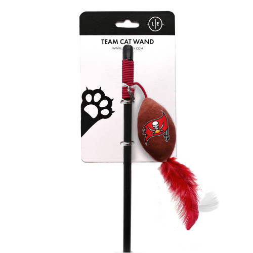 Tampa Bay Buccaneers Cat Football Toy Wand Interactive Teaser