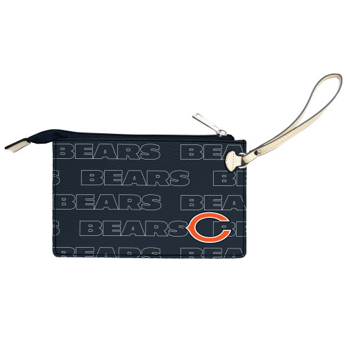 Chicago Bears Victory Wristlet Vegan Leather Wallet