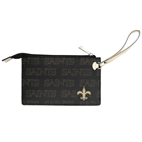 New Orleans Saints Victory Wristlet Vegan Leather Wallet