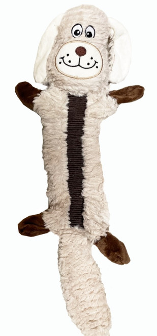 Stretchables Brown Dog Pet Toy Bungee Plush Flat Body w/ Crinkle Stretchables Brown Dog Pet Toy Bungee Plush Flat Body w/ Crinkle