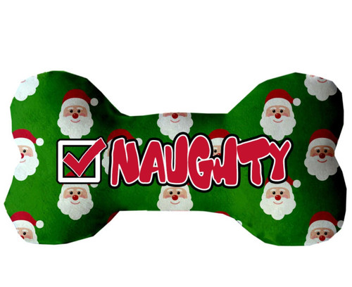Naughty Bone Dog Toy Christmas Santa Plush USA Small Naughty Bone Dog Toy Christmas Santa Plush USA Small