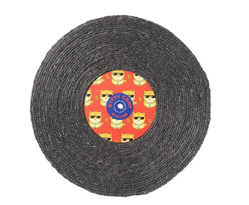 Kitty Cent Cat Scratcher In Da Clawb Record Spinning Sisal Suction Or Wall Kitty Cent Cat Scratcher In Da Clawb Record Spinning Sisal Suction Or Wall