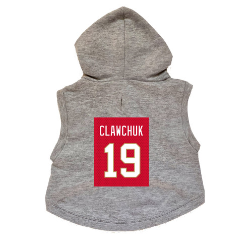 Clawchuk #19 Pet Cat Hoodie Premium Hockey Sweatshirt 