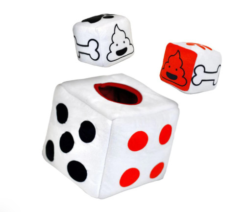 Dice Dog Toy Puzzle Set Plush Interactive Hide & Seek Dice Dog Toy Puzzle Set Plush Interactive Hide & Seek