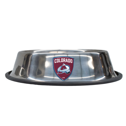 Colorado Avalanche Dog Cat Bowl Stainless Steel Non-Skid Small Colorado Avalanche Dog Cat Bowl Stainless Steel Non-Skid Small