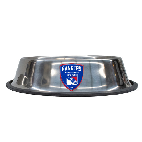 New York Rangers Dog Cat Bowl Stainless Steel Non-Skid Small New York Rangers Dog Cat Bowl Stainless Steel Non-Skid Small