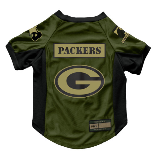 Green Bay Packers Dog Valor Jersey Premium Military K-9 Big Dog Size