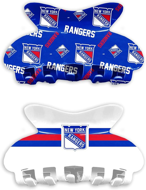New York Rangers Hair Claw Clip Set 2 Team Designs New York Rangers Hair Claw Clip Set 2 Team Designs