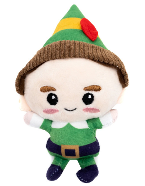 Elf Buddy Dog Toy Christmas Chibi Pose Mini Plush w/ Squeaker Licensed