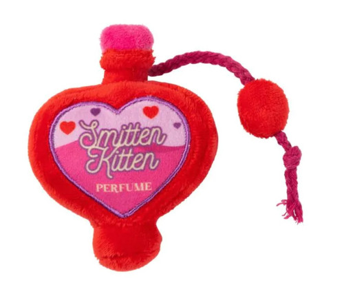 Smitten Kitten Perfume Cat Toy Valentine's Day Plush w/ Catnip Rope Crinkle