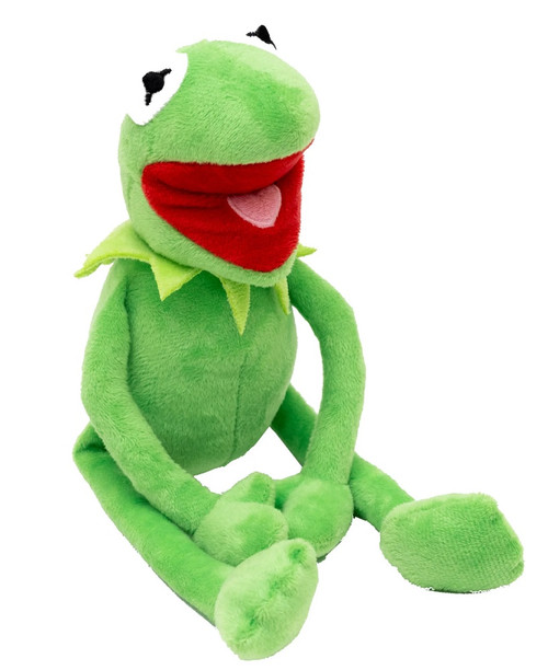 Kermit The Frog Dog Toy The Muppets Plush w/ Squeaker Licensed  