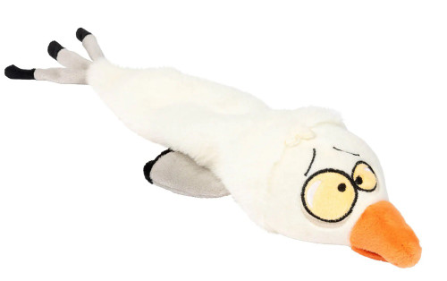 See-Ya Seagull Dog Toy Plush Bird Swing & Fling w/ Squeaky Ball Head