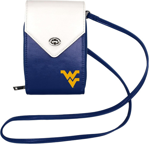 West Virginia Mountaineers Home Field Purse Cross Body Organizer Zippered