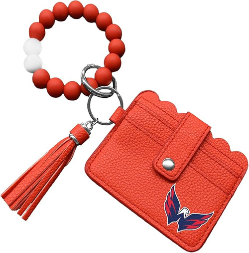 Washington Capitals Bead Bracelet Wallet with ID/Card Slots & Tassel