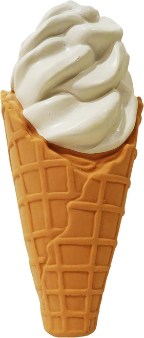 Waffle Cone Ice Cream Dog Toy Premium Latex w/ Squeaker Non-Toxic Waffle Cone Ice Cream Dog Toy Premium Latex w/ Squeaker Non-Toxic