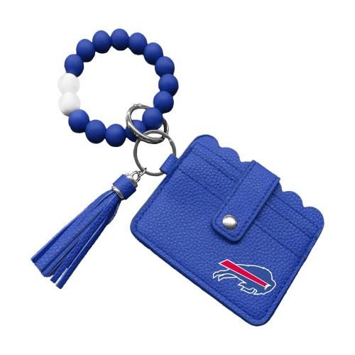 Buffalo Bills Bead Bracelet Wallet with ID/Card Slots & Tassel Buffalo Bills Bead Bracelet Wallet with ID/Card Slots & Tassel