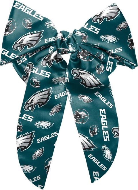 Philadelphia Eagles Big Bow Barrette Hair Clip Extra Large Philadelphia Eagles Big Bow Barrette Hair Clip Extra Large