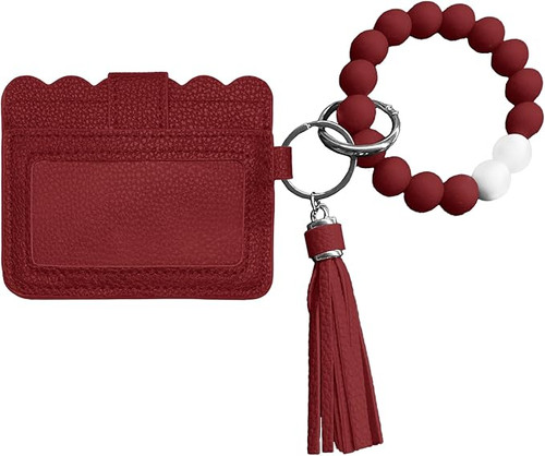 San Francisco 49ers Bead Bracelet Wallet with ID/Card Slots & Tassel San Francisco 49ers Bead Bracelet Wallet with ID/Card Slots & Tassel
