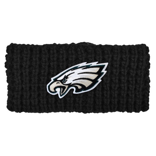 Philadelphia Eagles Chunky Waffle Knit Headband w/ Embroidered Patch Big Philadelphia Eagles Chunky Waffle Knit Headband w/ Embroidered Patch Big