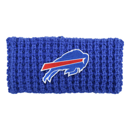 Buffalo Bills Chunky Waffle Knit Headband w/ Embroidered Patch Big Buffalo Bills Chunky Waffle Knit Headband w/ Embroidered Patch Big