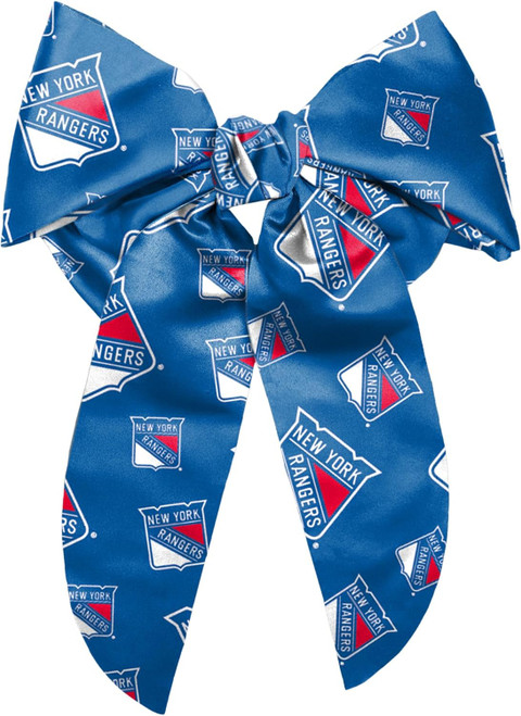 New York Rangers Big Bow Barrette Hair Clip Extra Large