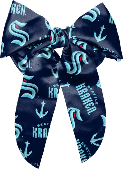 Seattle Kraken Big Bow Barrette Hair Clip Extra Large