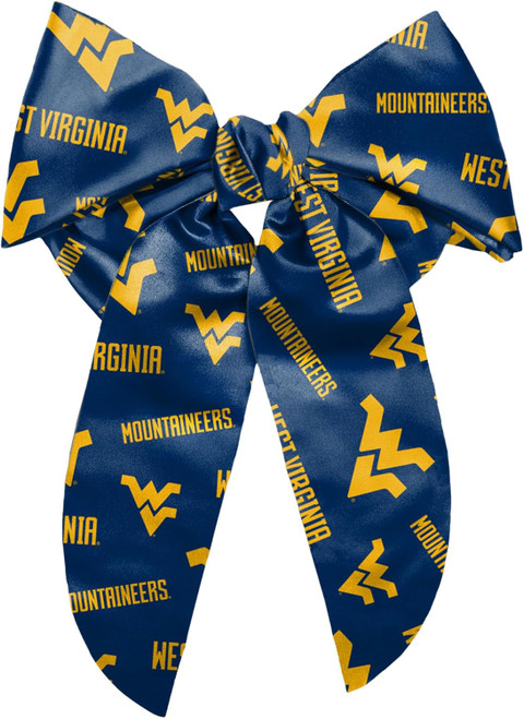 West Virginia Mountaineers Big Bow Barrette Hair Clip Extra Large