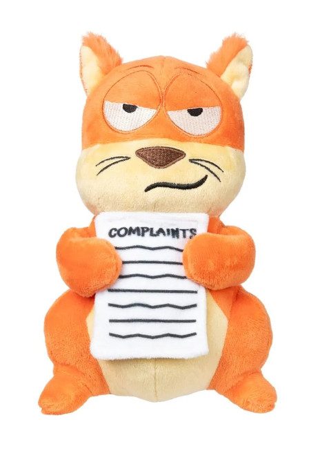 Karen Squirrel Dog Toy Drive Ya Nuts Plush w/ Squeaker Non-Toxic