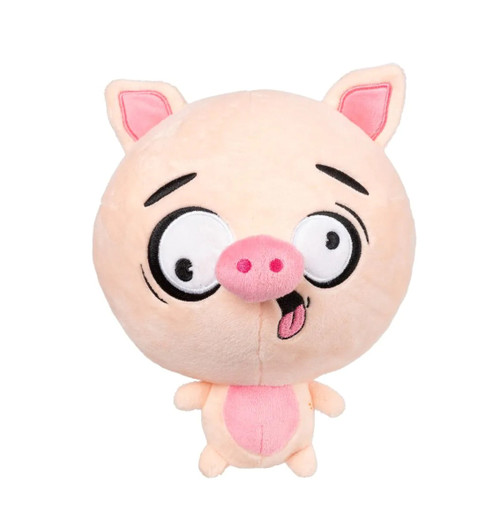Snoop Hogg Pig Dog Toy Premium Big Head Plush w/ Squeaker Non-Toxic  