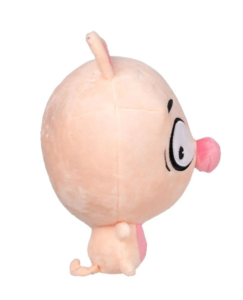 Snoop Hogg Pig Dog Toy Premium Big Head Plush w/ Squeaker Non-Toxic  