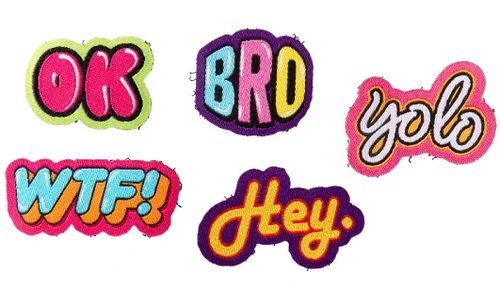 Loud Mouth 5pc for Rep It Dog Harness & Accessories Interchangeable Patch