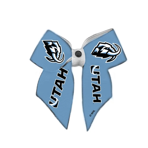 Utah Mammoth Dog Cat Hair Bow w/ Rhinestone Accent Small USA Made